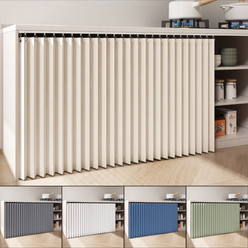 Commercial Kitchen Swing Door - Sliding Rail Cabinet Curtain Dustproof Kitchen