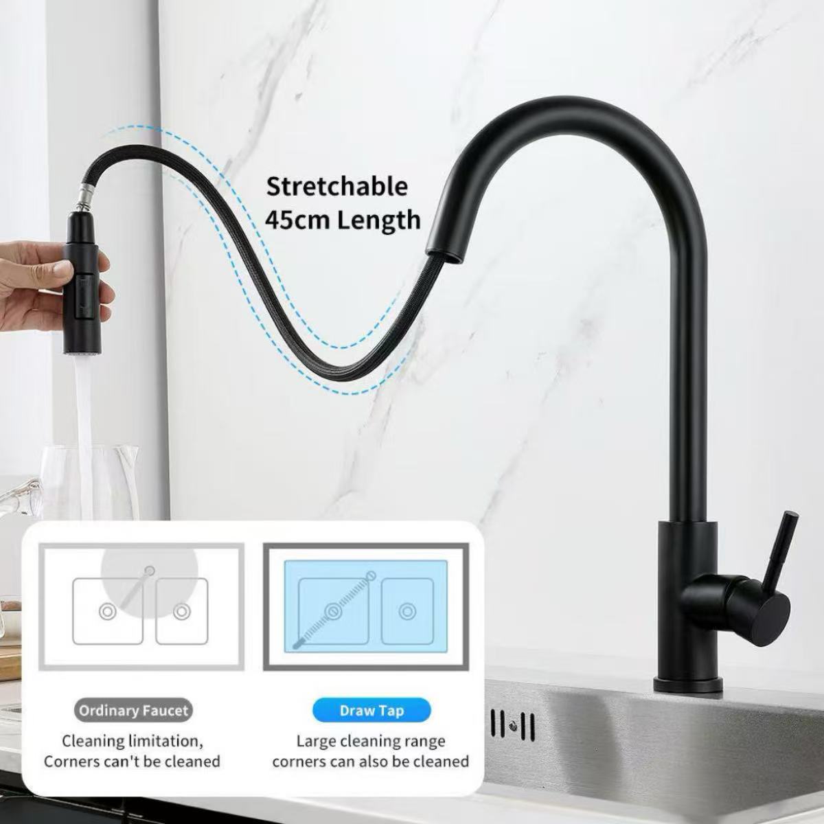 Kitchen Faucet Single Hole Pul - Commercial Kitchen Mixer Tap review and price