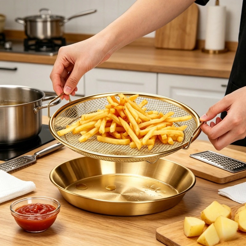 Gold Heavy Duty Deep Fryer Rac - Commercial Kitchen Appliances review and price