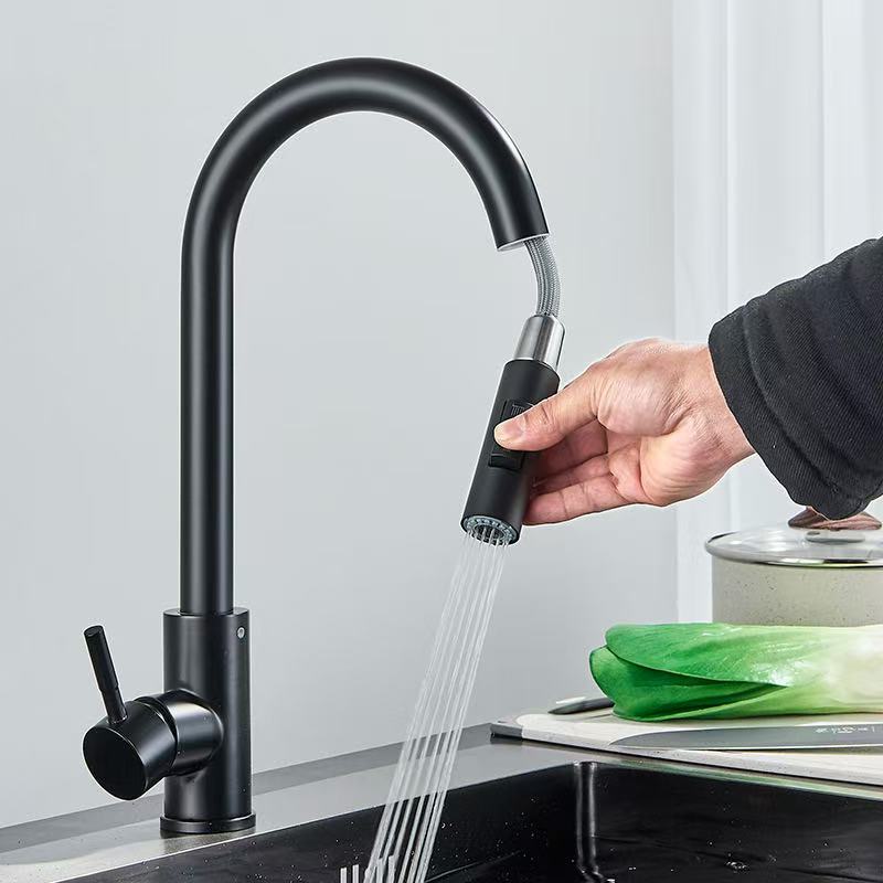 Black Silver Kitchen Faucet, D - Commercial Kitchen Mixer Tap review and price