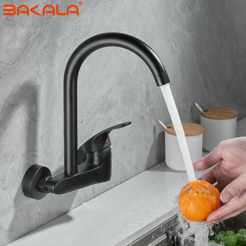 BAKALA Black Brass Chrome Taps - Commercial Kitchen Mixer Tap review and price