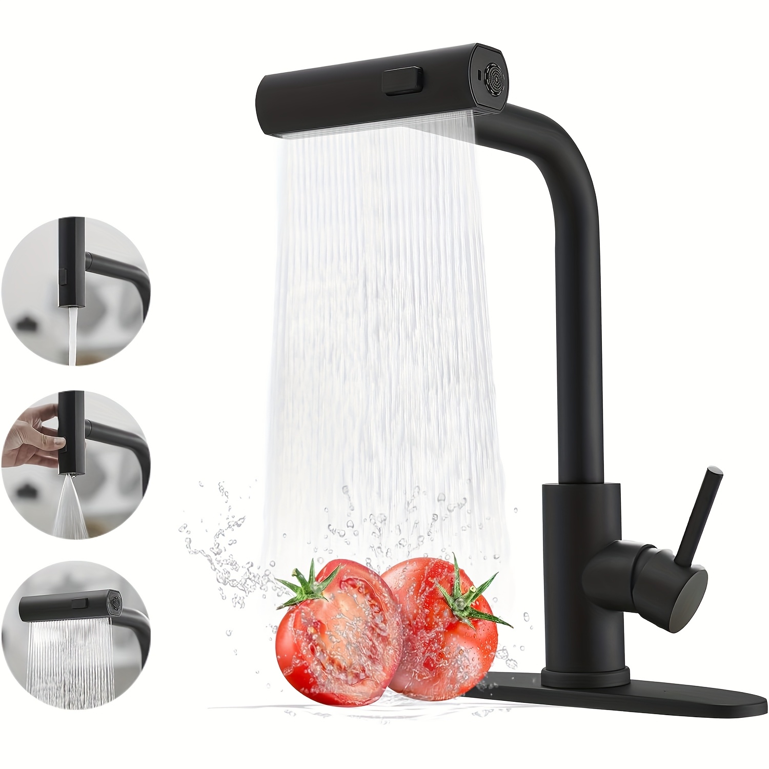 1 PC Black Kitchen Faucet With - Commercial Kitchen Units review and price