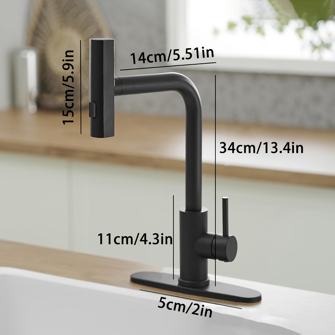 1 PC Black Kitchen Faucet With - Commercial Kitchen Units review and price