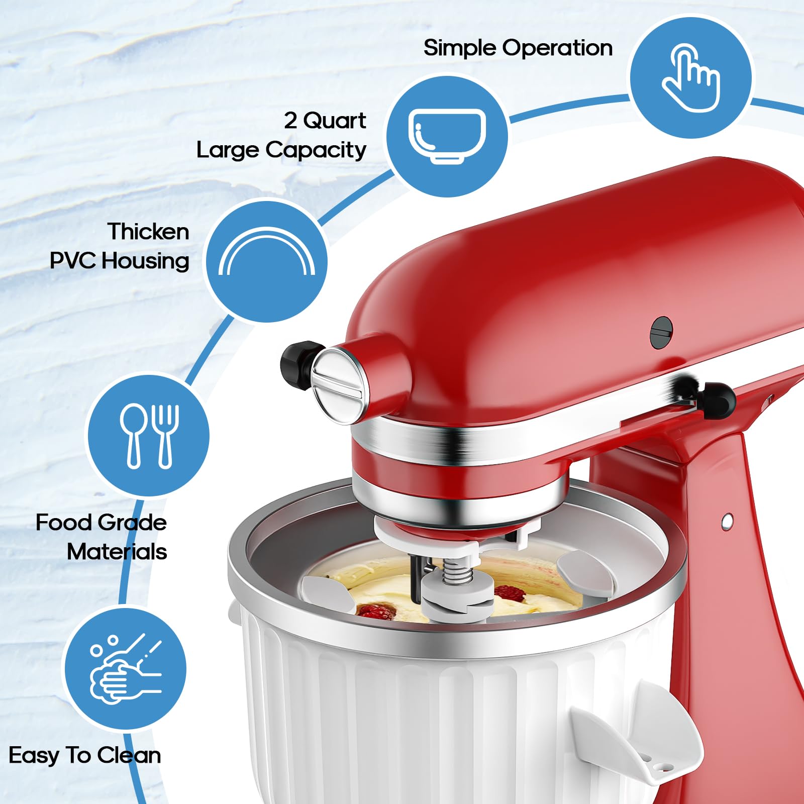 2 Quart Ice Cream Maker Attach - Commercial Kitchen Units review and price