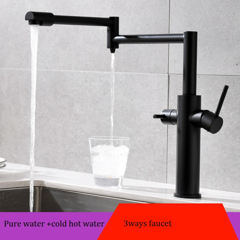 MTTUZK Black Brass Hot Cold Pu - Commercial Kitchen Mixer Tap review and price