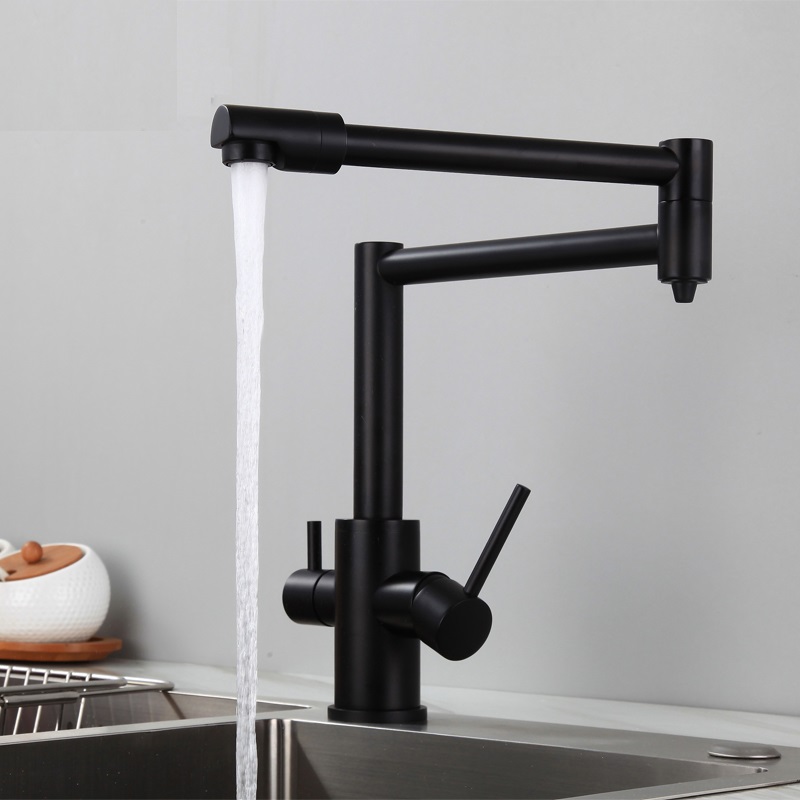 MTTUZK Black Brass Hot Cold Pu - Commercial Kitchen Mixer Tap review and price
