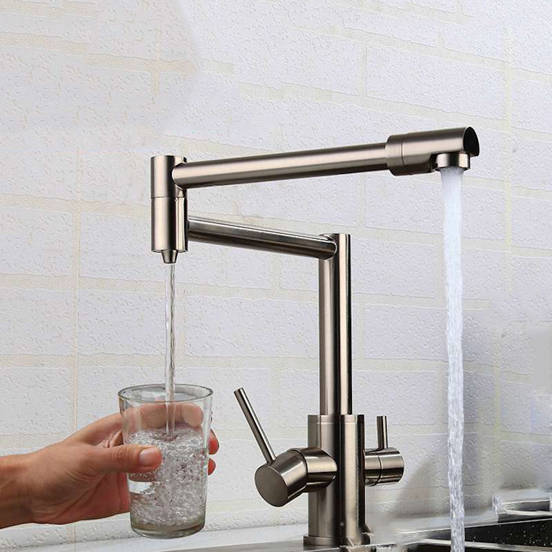 MTTUZK Black Brass Hot Cold Pu - Commercial Kitchen Mixer Tap review and price