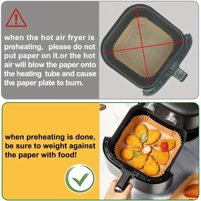 Air Fryer Paper Liners Disposa - Commercial Kitchen Appliances review and price