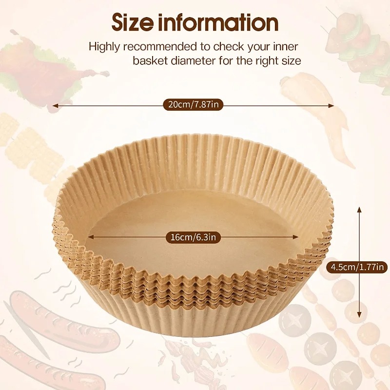 Air Fryer Paper Liners Disposa - Commercial Kitchen Appliances review and price