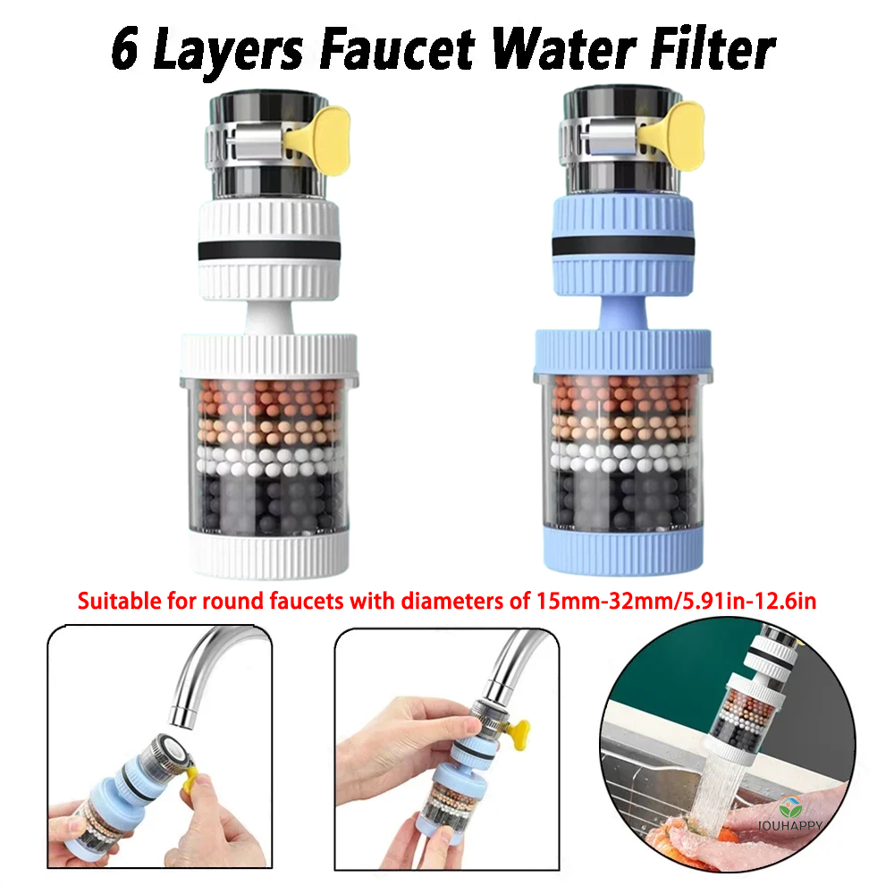 6 Layers Faucet Water Filter U - Commercial Kitchen Mixer review and price